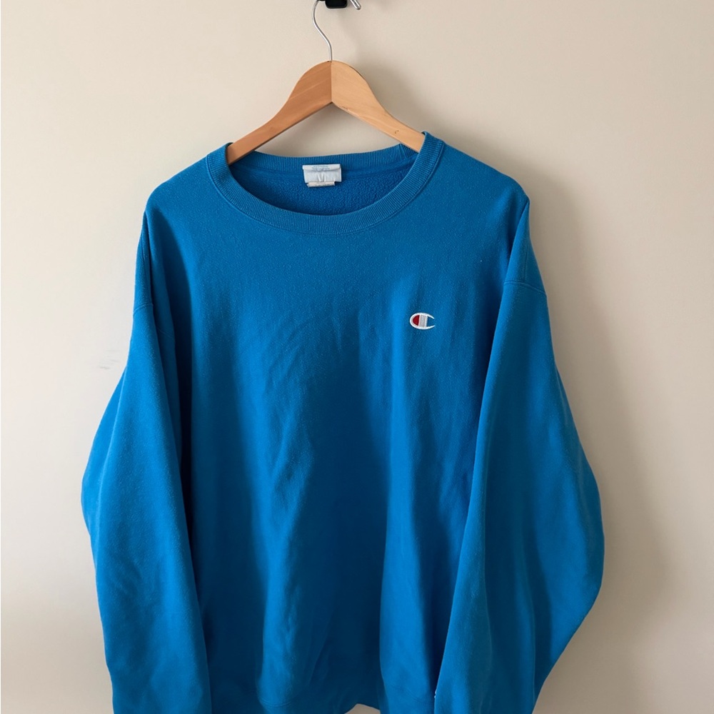 Champion Teal Reverse Weave Sweatshirt
